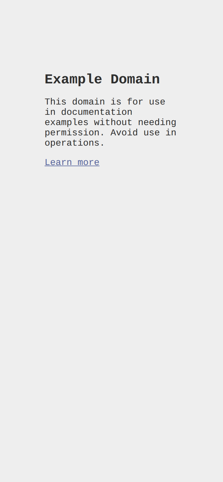 example.com — mobile